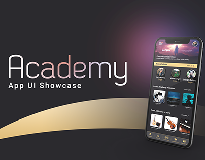 Art Academy mobile app UI project cover